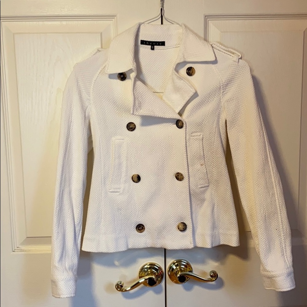 Theory Double Breasted Blazer Jacket - image 1